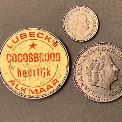 Advertising on Netherlands coin