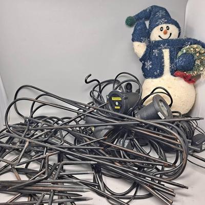 Holiday Reflective Lights And Outdoor Metal Hooks