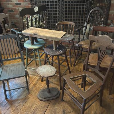 Assorted Chairs & Stools 
