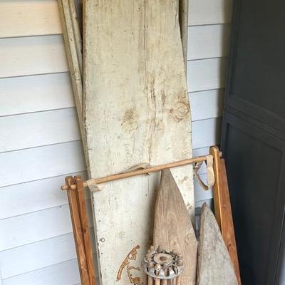 Antique Iron Boards & Drying Racks