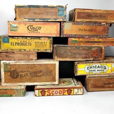 Antique & Vintage Cigar Boxes 