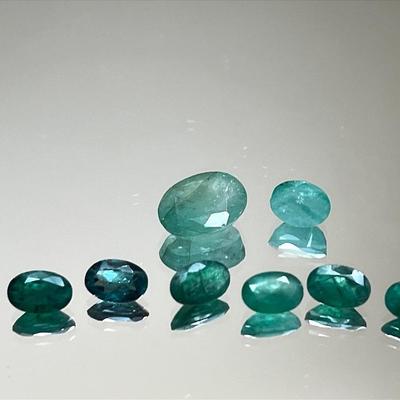 Emerald Ovals 5.25 CTTW, 4x2mm to 8x6mm  