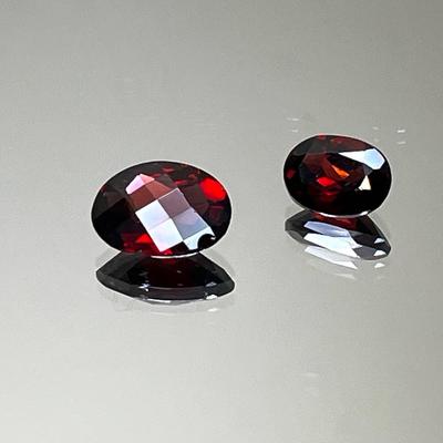 Garnet Ovals - Large- 10x6mm 2.70 CT, 8x4mm 1.55 CT