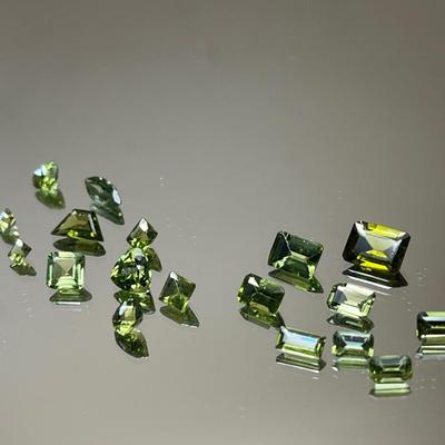 Peridot Emerald Cuts and Mixed Parcel 10.55 CTTW