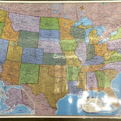 United States Map Collectors Series, Visual Organizers Inc M301 - Laminated 33x50”