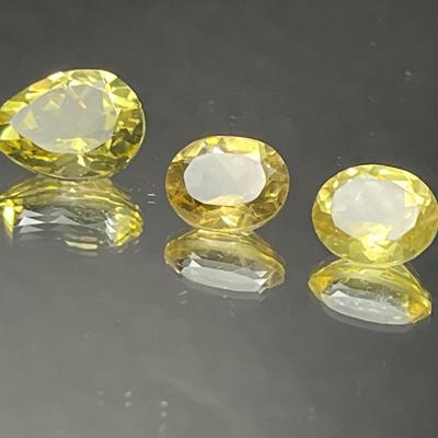 Lemon Quartz 16.36 CTTW- Pear-Shaped 16x12mm, Ovals 12x10mm