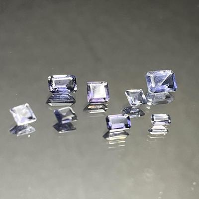 MYSTERY LOT- Emerald Cut and Princess Cut 4.05 CTTW - Lilac and Purple Tones