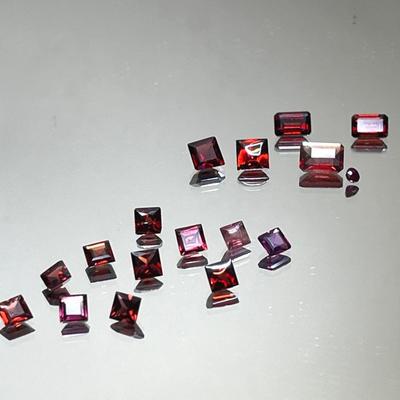 Garnet 8.35 CTTW - Princess Cut, Emerald Cut - Mixed Sizes 