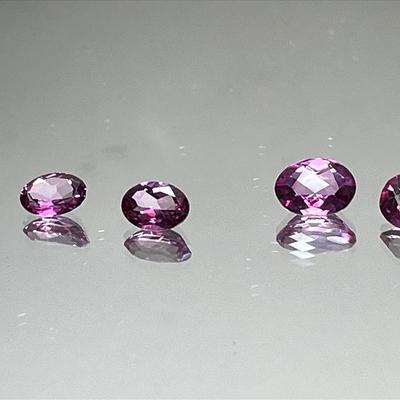 Treated Pink Topaz Ovals 8x6mm and 7x5mm 4.70 CTTW - Radiant Pink 