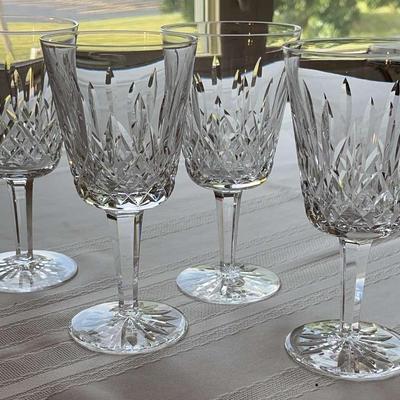 12 Waterford Lismore Crystal Goblets