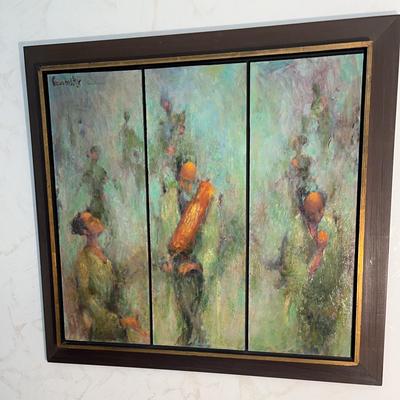 Signed Original Painting On Board By  Brodensky