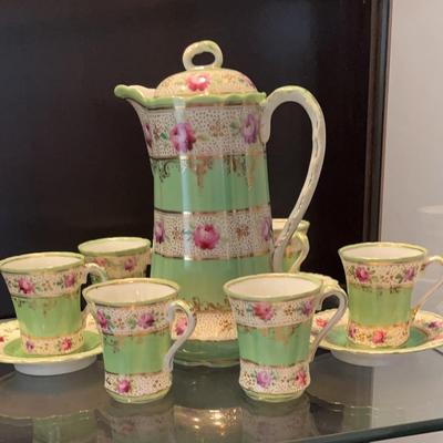 Unmarked Noritake Chocolate Set