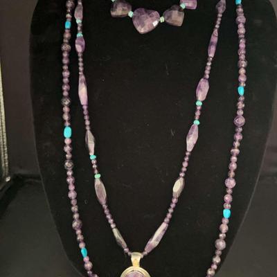 Amethyst And Turquoise Beauties