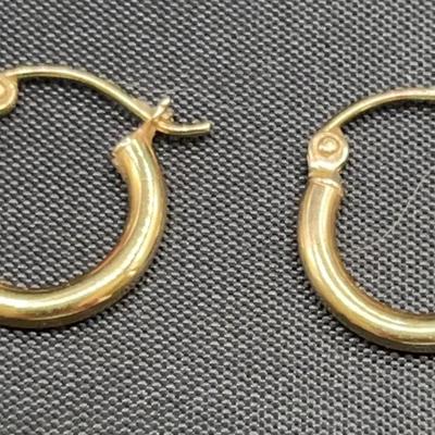 Small Gold Hoop Earrings 