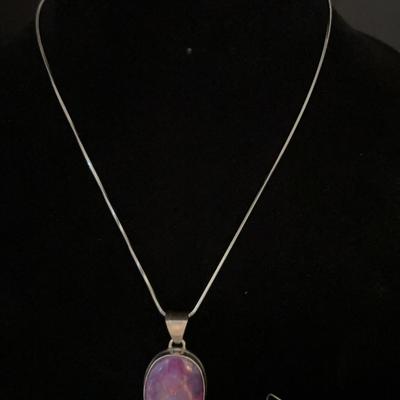 Purple Copper, Turquoise Jewelry Set
