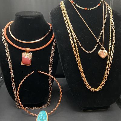 Rise Gold Colored Costume Jewelry 
