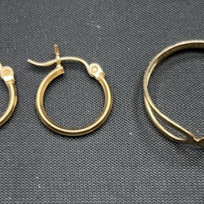 14k Earrings And Ring