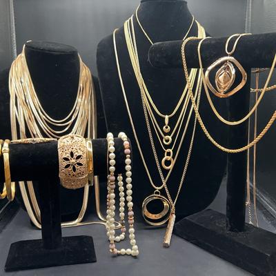 Gold Toned Costume Jewelry 