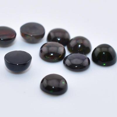 5.1 TCW Natural Round Black Opal Parcel