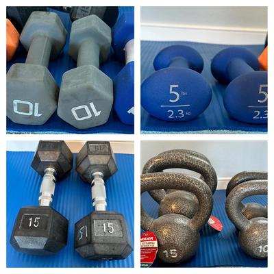 Weider Kettlebell/dumbbell Lot
