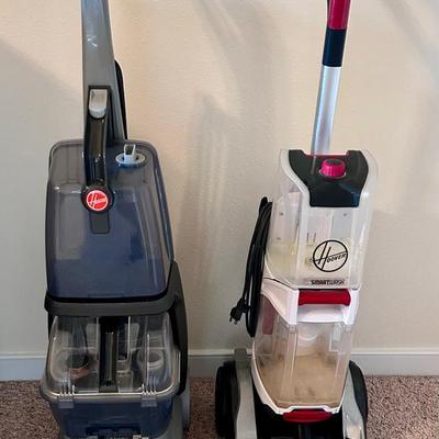 Pair of Hoover carpet cleaners