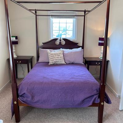 Mahogany Four Poster Full Size Bed