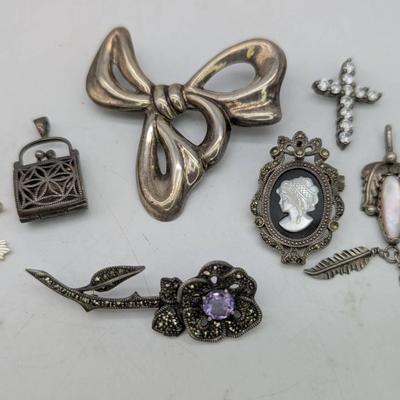 Sterling Silver Brooches & Pendants