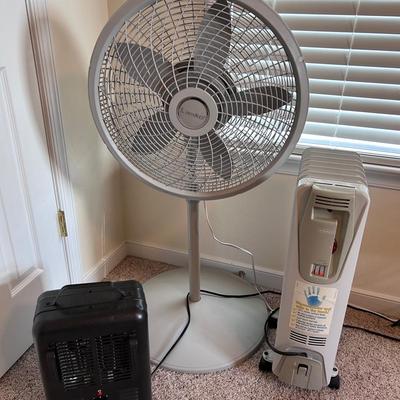Lasko fan, DeLonghi and Intertek heaters