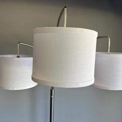 Three Arc Metal Contemporary Floor Lamp 