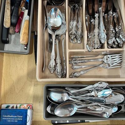 Stainless Steel Silverware Lot Oneida Cuisinart and More