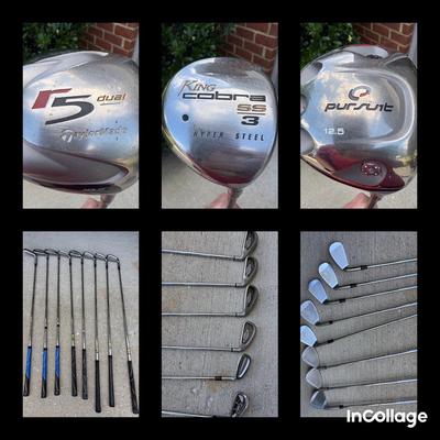 Assorted Golf Clubs-Callaway, Taylor Made, Pursuit