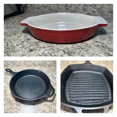 Le Creuset & Lodge Cast Iron Lot
