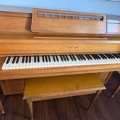 Story & Clark Upright Piano With Bench