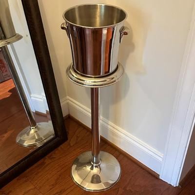 Chrome Wine Chiller and Stand