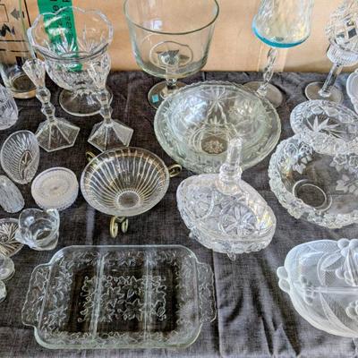 Princess house glass, vintage mikasa, Gorham Germany glass