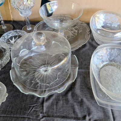 Princess House fantasia frosted glass 