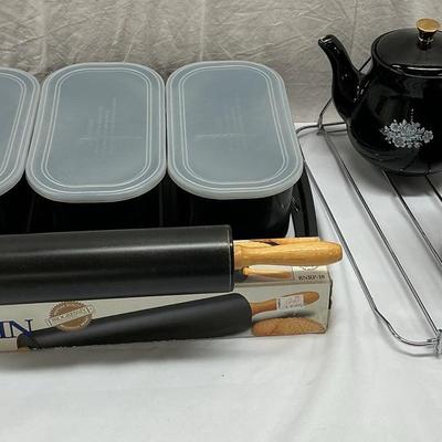 Black Kitchen Set