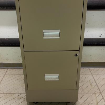 Two Drawer Rolling Filing Cabinet 
