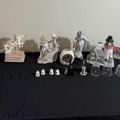 Assortment of Figurines & Bells