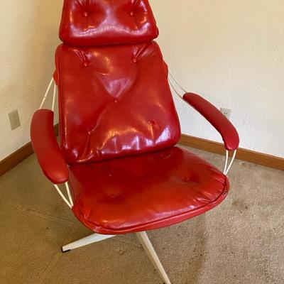 Red Vinyl Chair 