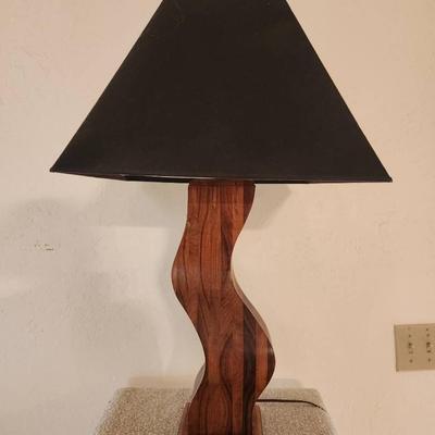 Wavy Wood Lamp