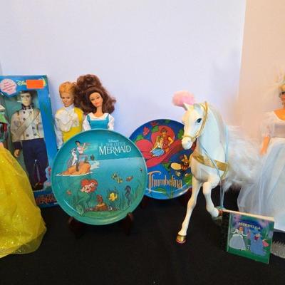 Disney & Barbie Doll Collection– Beauty and the Beast, Little Mermaid, Snow White, Cinderella & More