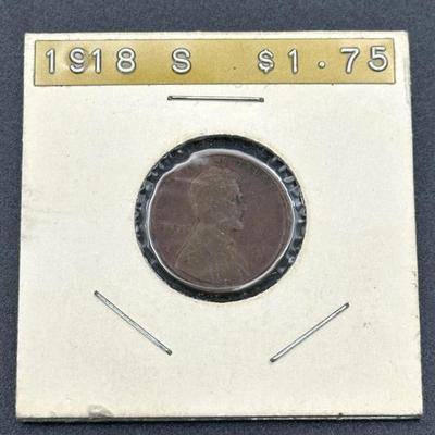 1918-S Lincoln Wheat Cent – San Francisco Mint