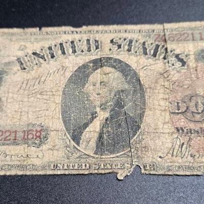 1880 $1 United States Legal Tender Note – Portrait of George Washington
