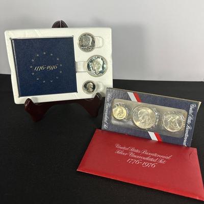 1776–1976 Bicentennial Silver Uncirculated Set & Silver Proof Set (40% Silver) “S” Mint - Lot H