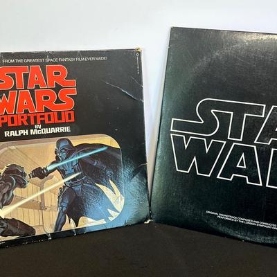1977 Star Wars Original Soundtrack Records & Production Paintings Lot