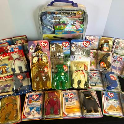 18 RARE Collectible New In Package Beanie Babies & Teanie Beanie Babies Lot A