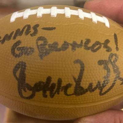 Signed Bronco Football 