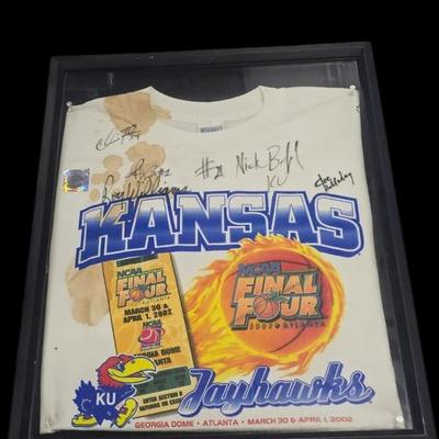 Sale Photo Thumbnail #20: 2002 Final Four KU signed shirt