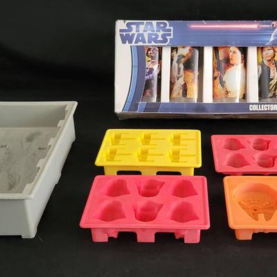 Star Wars Collectors Glasses and Ice Trays 